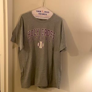 Holy Cross baseball tee